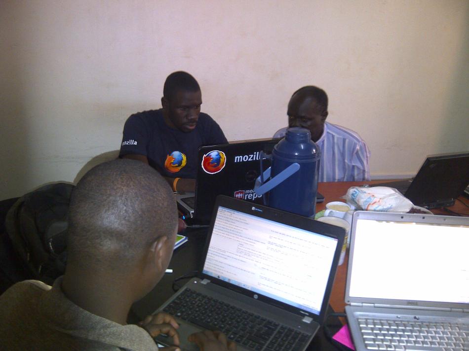 Mozilla Uganda team hard at work