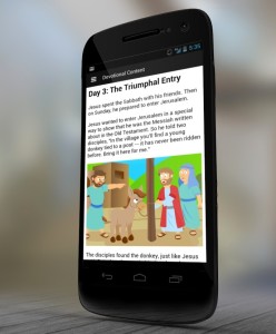 Easter kids devotional on the Bible App. Image courtesy of Youversion