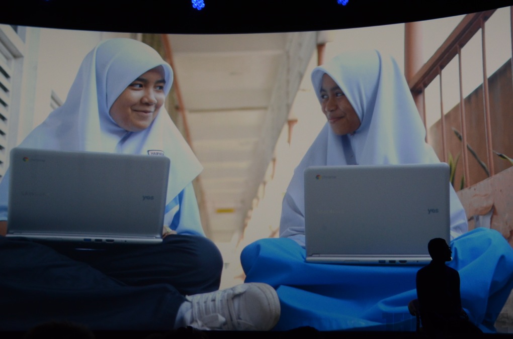Malaysian Kids using Chromebooks. Image courtesy of TheVerge