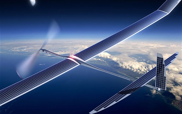 Titan Aerospace’s solar-powered drones. Source: Telegraph