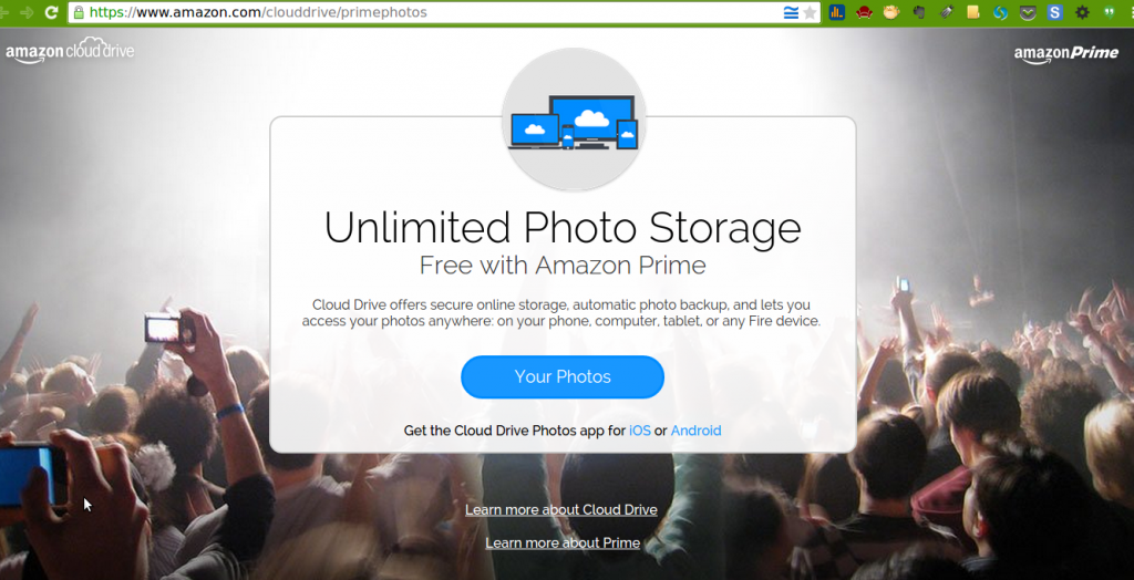 Amazon offering Free, Unlimited Photo Storage to Amazon Prime members