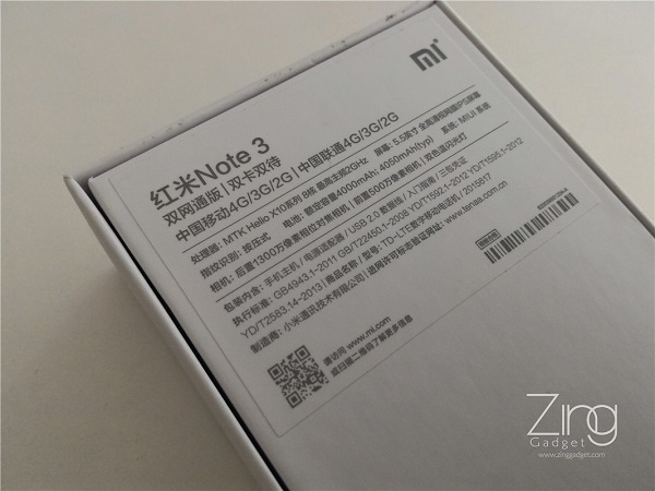 Xiaomi Note 3 specs