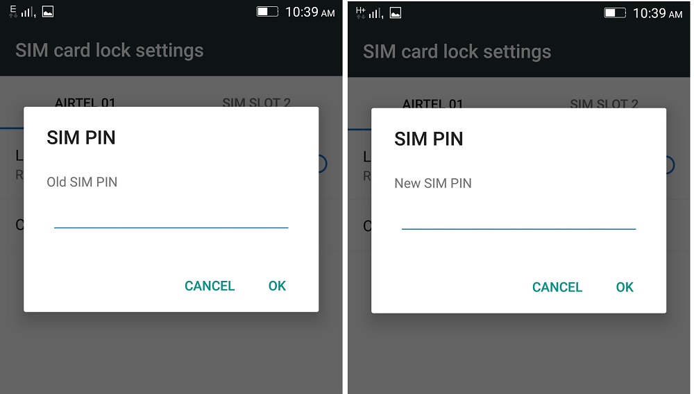 SIM card lock