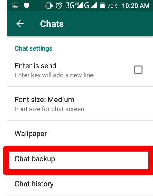 Abbrechen whatsapp chat backup WhatsApp: 10