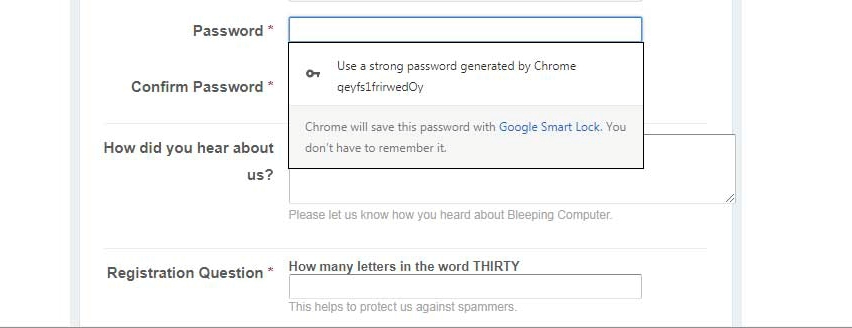 Chrome Password Management