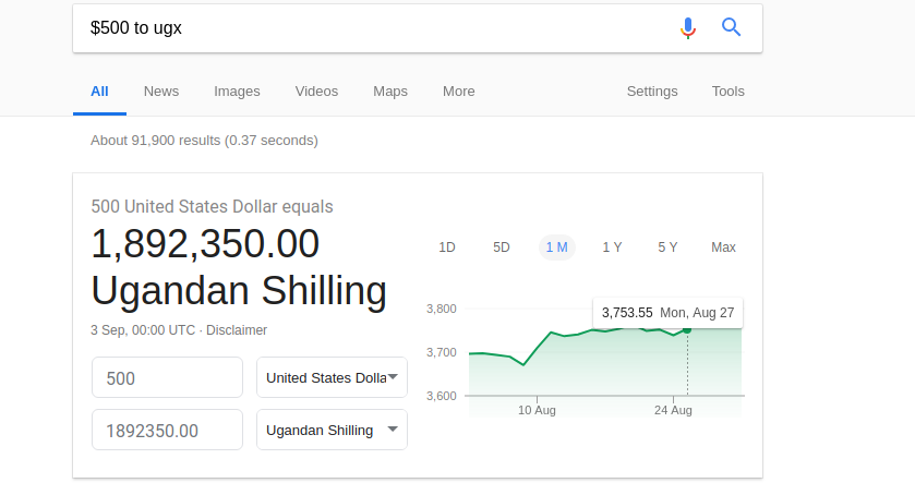 currency converter google search