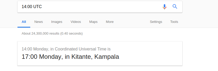 time zone converter Google search