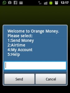 orange money menu