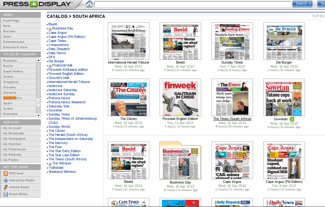 Review  PressReader lets you read over 2 000 newspapers as they appear on print - 54