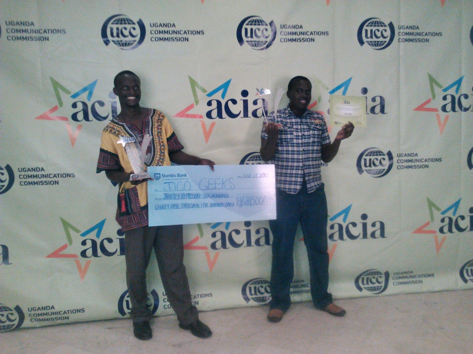 UCC ACIA AWARDS 2013