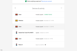 google device security dashboard