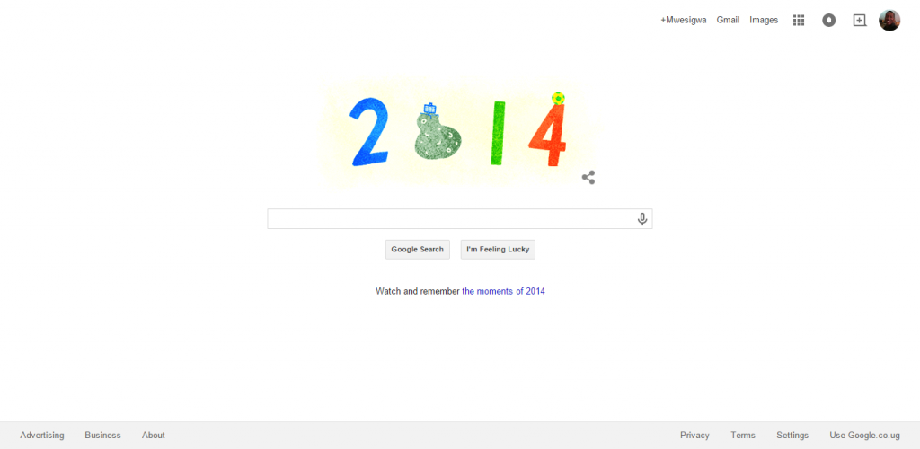 Google Doodle 31st December 2014