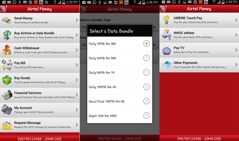 Airtel Money Android App screenshot