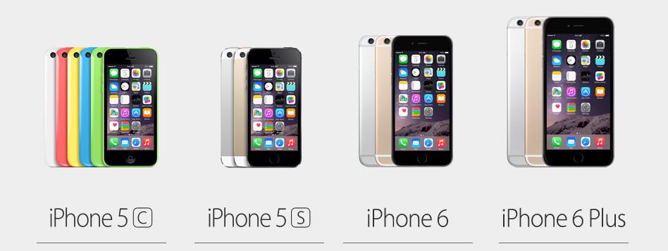 iphone 5s, 6 and 6 plus