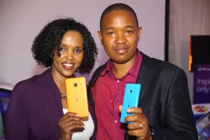 Mariam Abdulahi Microsoft Mobile GM and King’ori Gitahi Product Manager