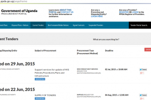 government-uganda-procurement-portal