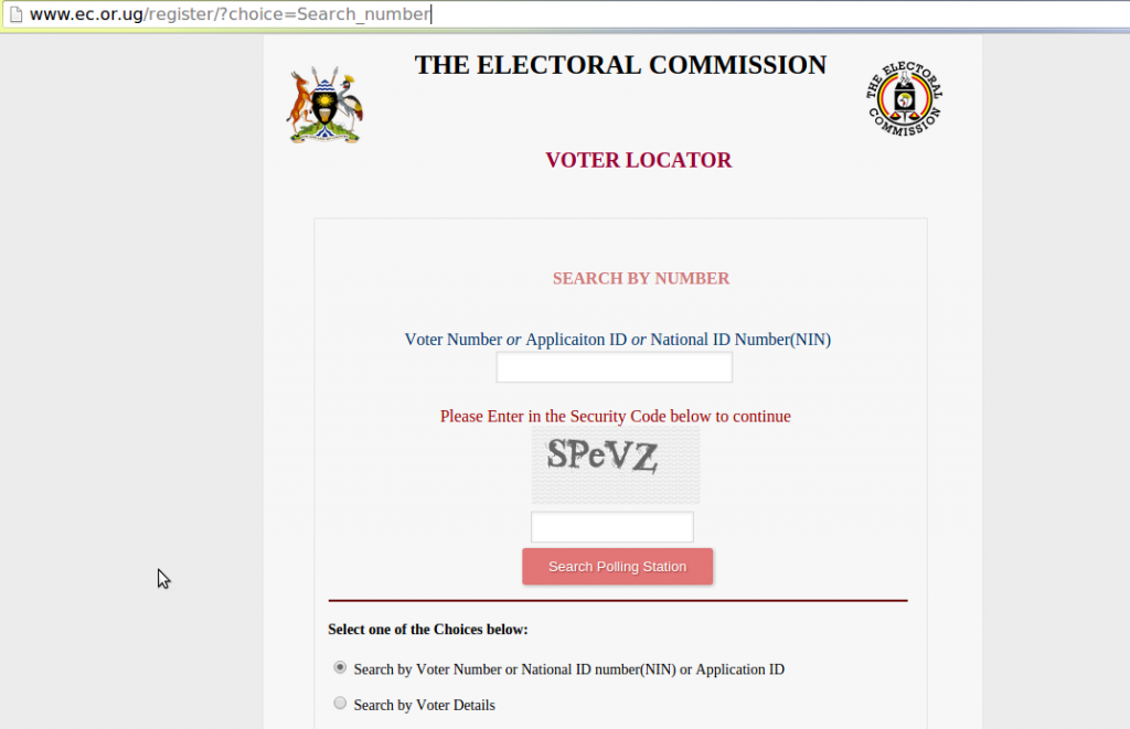 uganda voters register