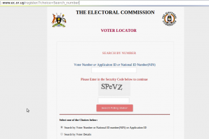 uganda voters register