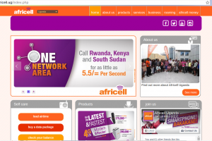 Africell Uganda website
