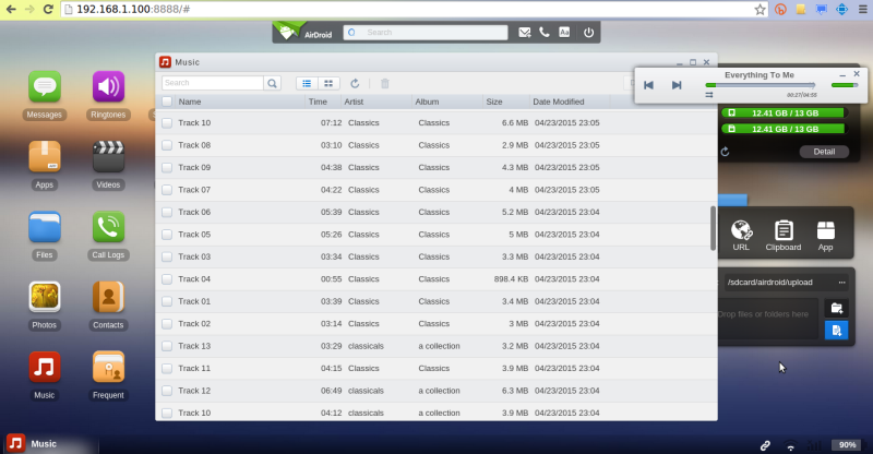 airdroid music