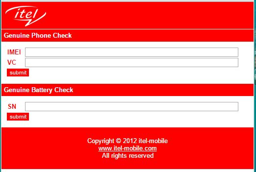 Itel Verification Tool