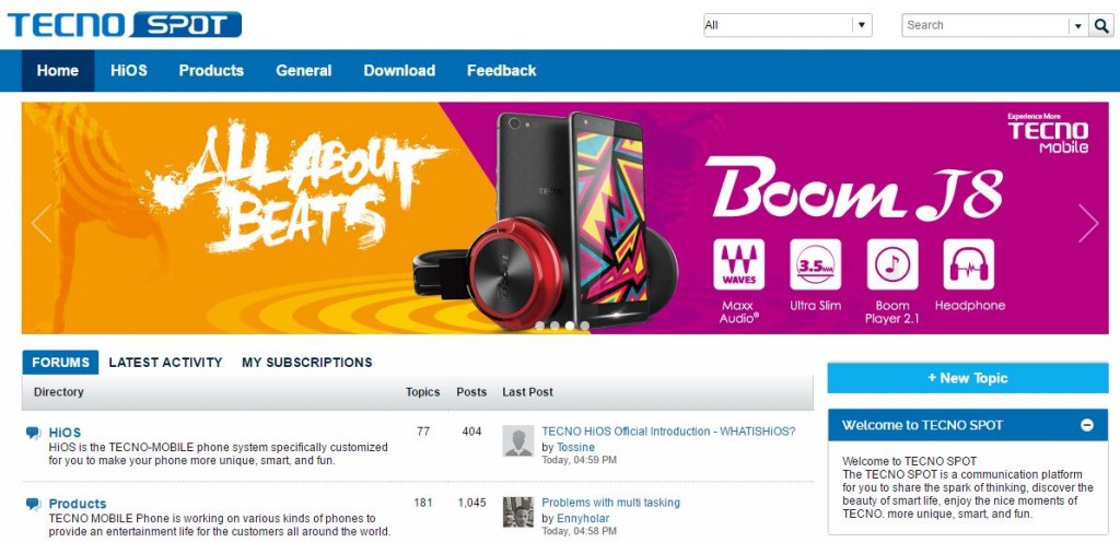 Tecno Spot is an official online Tecno forum that wants to connect all Tecno fans across Africa  - 10