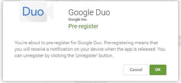 Duo preregister