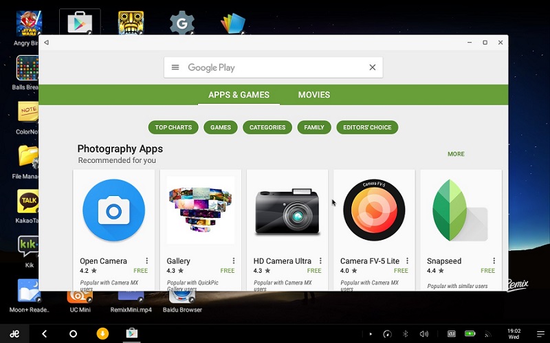 Google Play Store on Remix