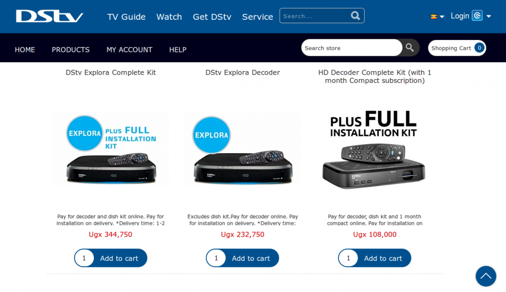 dstv online shop