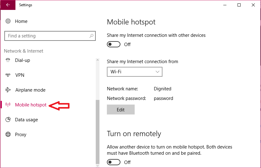 windows mobile hotspot 2