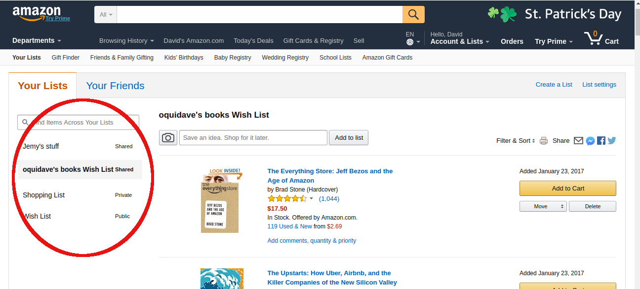 amazon wish list