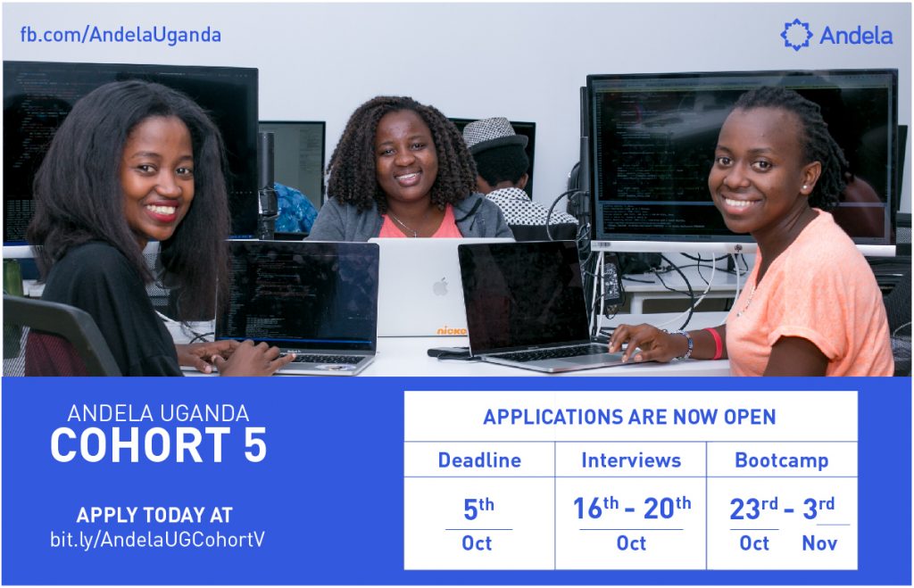 Job Opportunity  Andela Uganda calls on all women in tech to apply for their 5th Cohort - 25