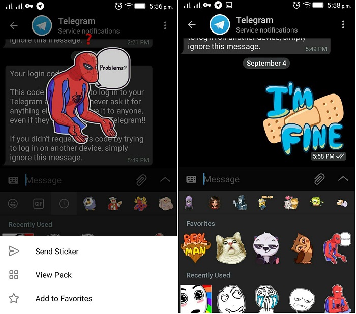 Telegram Favorite Stickers