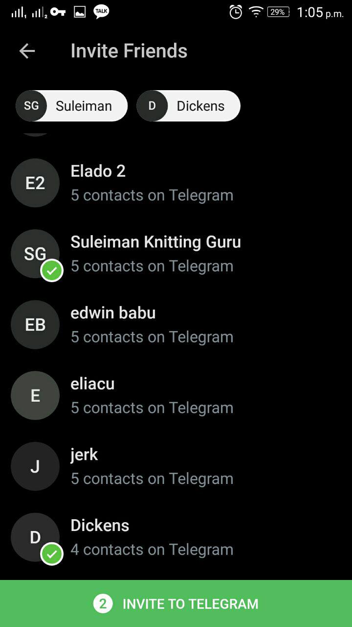 Telegram 4 3 lets you see number of Telegram users for contacts not using the App - 30