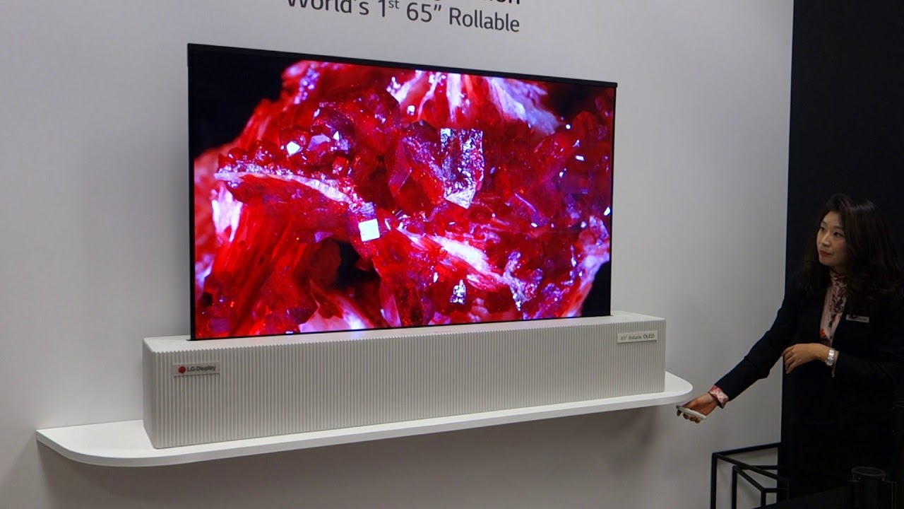 LG Debuts World's First 65-Inch UHD Rollable OLED at CES