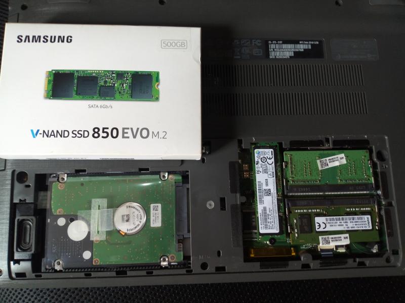 How to an M.2 SSD drive in a laptop -