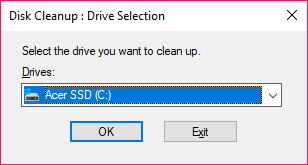 disk cleanup