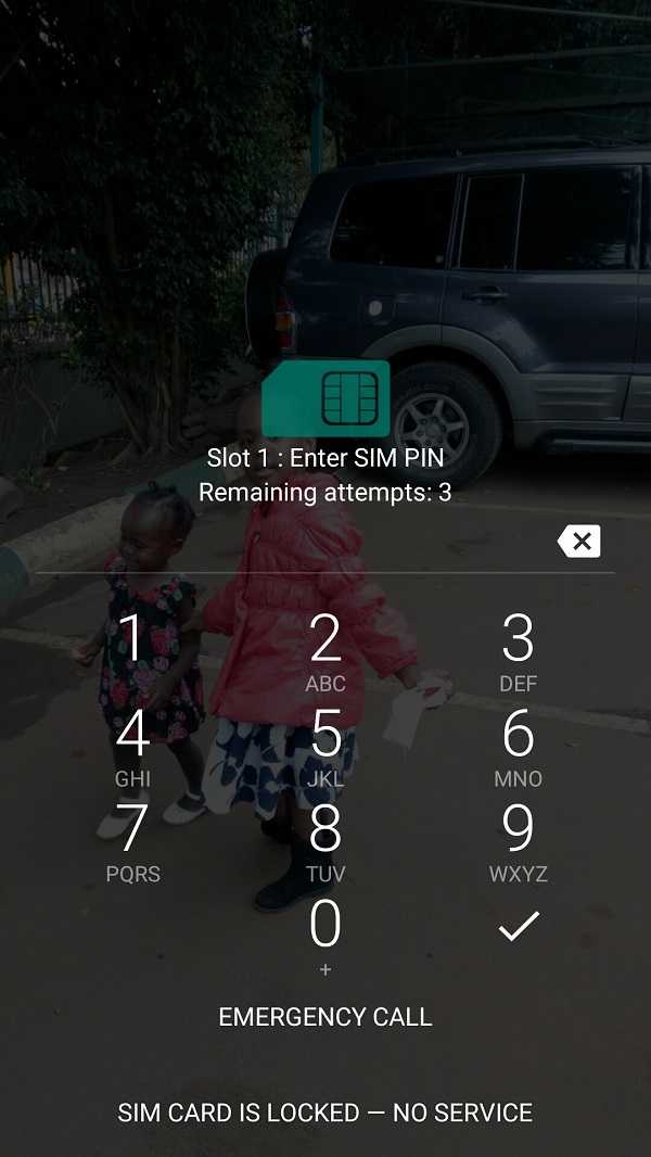 SIM card lock