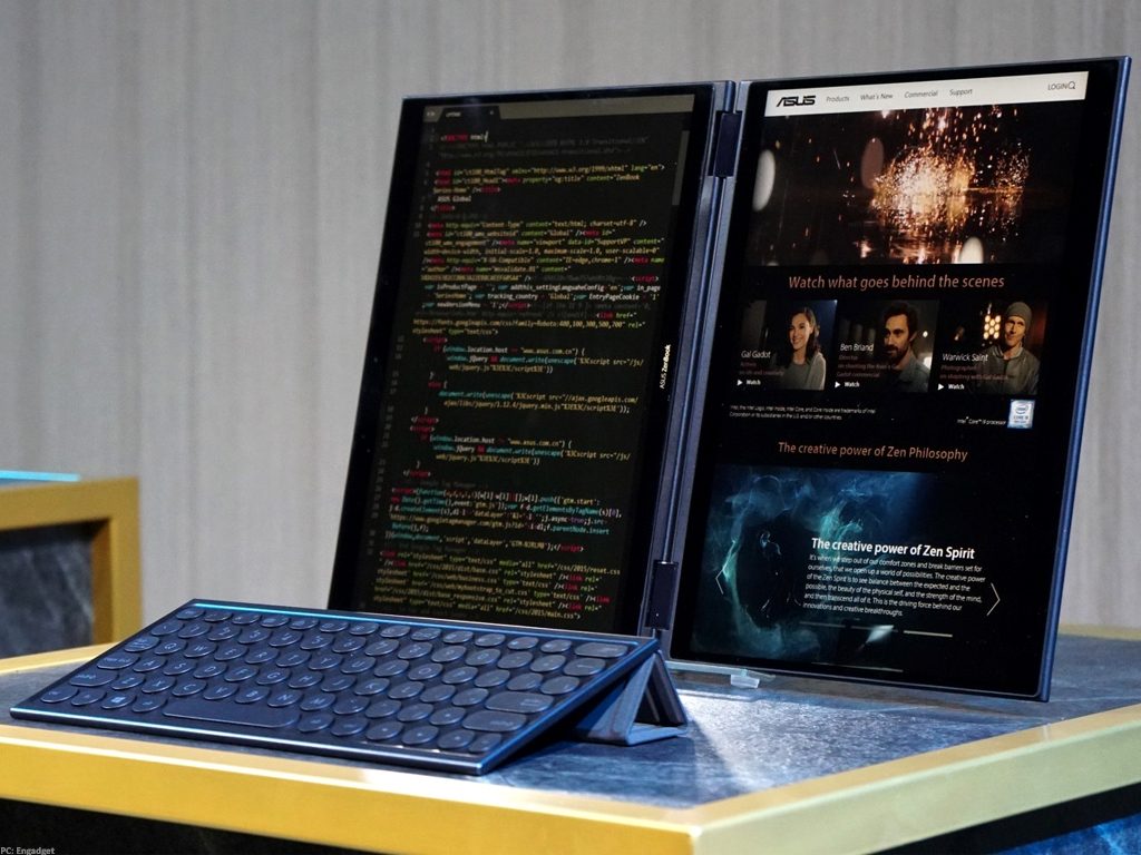 dual-screen laptop