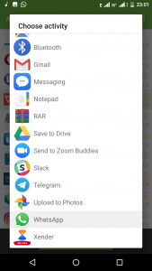 share apps through whatsapp