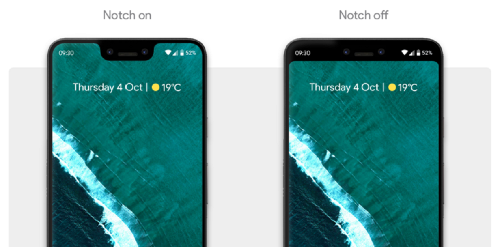 How to Hide Pixel 3 XL Notch