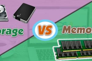 Storage vs Memory