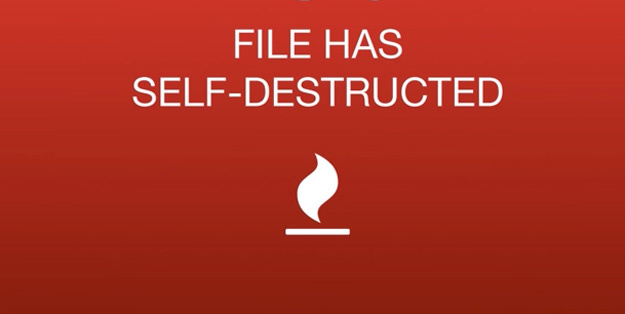 self destructing email