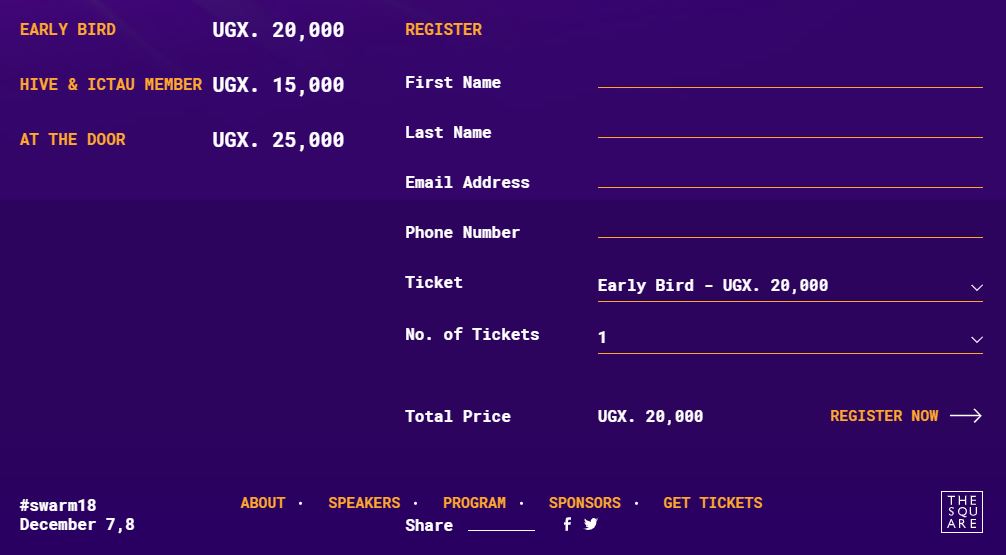 swarm summit 2018 tickets