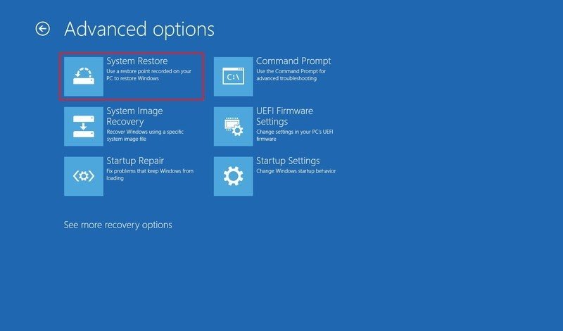 How to use windows 10 system restore to recover from a crash - 8