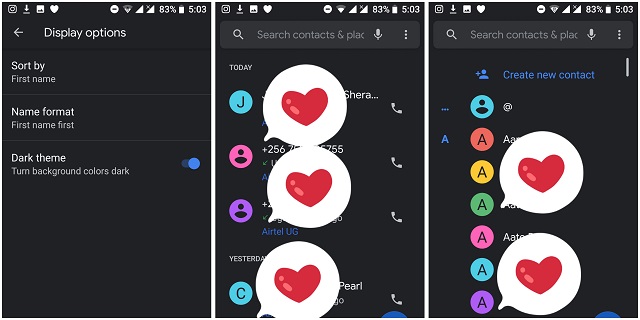 how to enable dark mode for Android