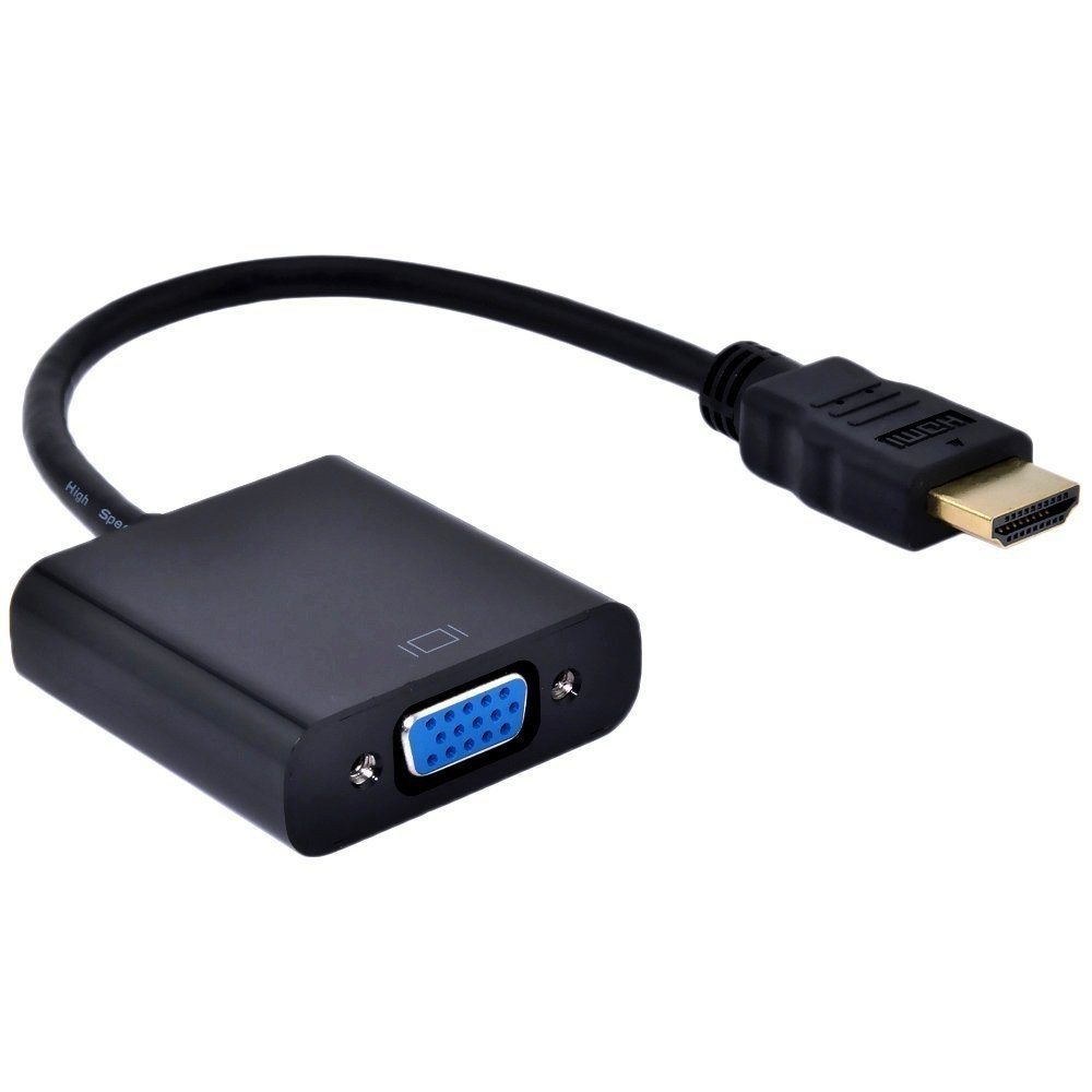 How to connect a VGA monitor to an HDMI port