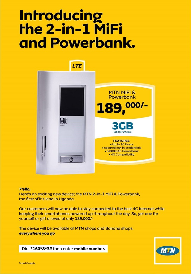 MTN two in one MiFi and Power bank