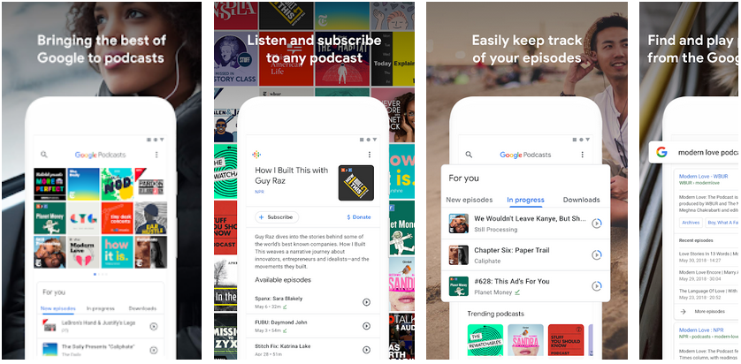 apps on new smartphone google podcast
