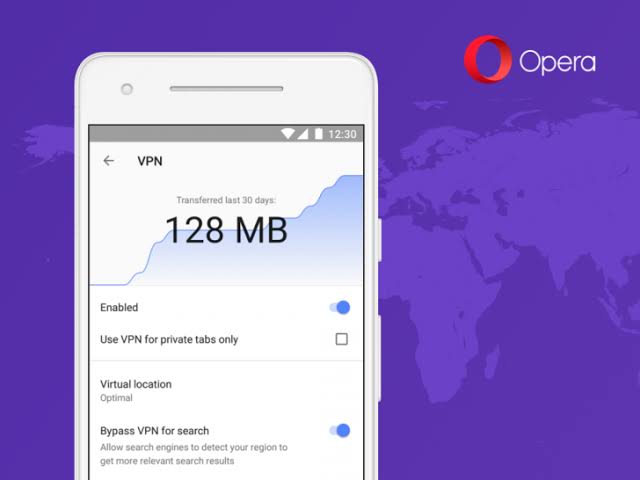 Opera free VPN